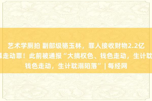 艺术学厕拍 副部级骆玉林，罪人接收财物2.2亿余元，还触及内幕走动罪！此前被通报“大搞权色、钱色走动，生计耽溺陷落” | 每经网